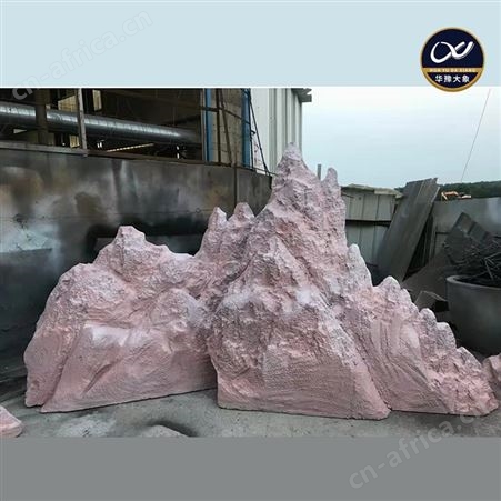 景观美陈泡沫雕塑定做假山蝴蝶结婚庆道具设计制作耐腐蚀