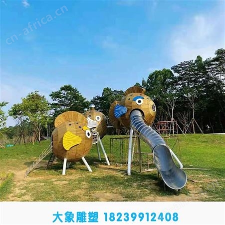 社区大型游乐设施不锈钢滑梯组合定做爬筒钻洞设计制作