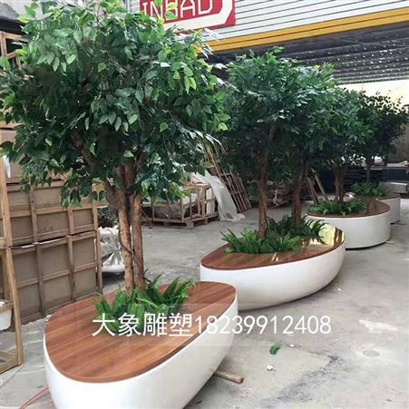 玻璃钢树池定做户外室内景观造型座椅生产强硬度