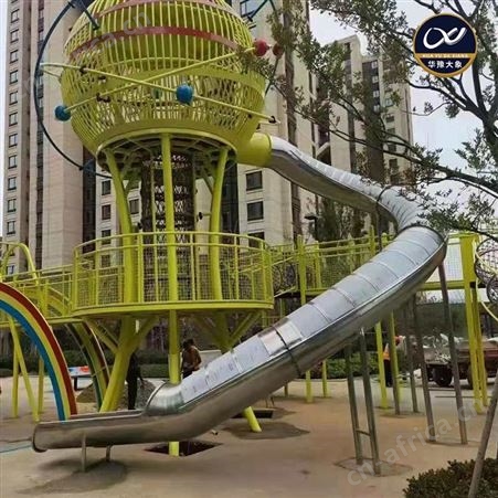专业非标定做不锈钢滑梯游乐场造型游乐设施高强度