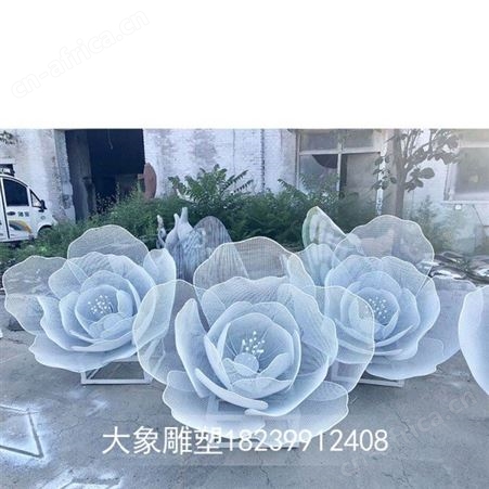 不锈钢漏空花朵雕塑,不锈钢花朵雕塑,铁艺漏空花朵雕塑