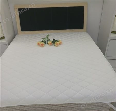 酒店宾馆床上用品白色床笠式床垫保护垫床护垫