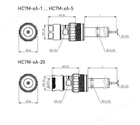德国进口hivolt HC7F-100A高压插座HC7M-100A-1电缆连接器