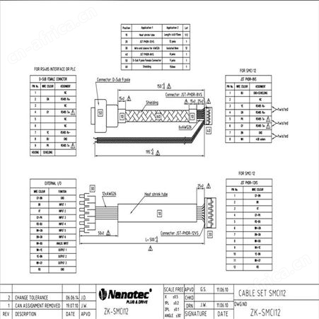 Nanotec连接线缆ZK-SMCI12电缆组件RS485