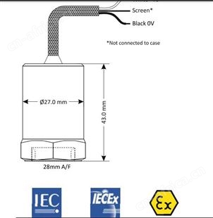 MTN/1185ICQ-20速度传感器Monitran振动传感器