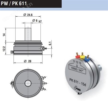 FSG电位计1566Z81-005.110 PK613MIId-46 5k Ohms