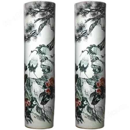 定制名师手绘陶瓷大花瓶青花瓷2米2落地大花瓶景德镇花瓶厂家
