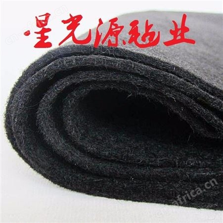 黑色针刺无纺布毛毡，白色硬性针刺棉无纺布毛毡