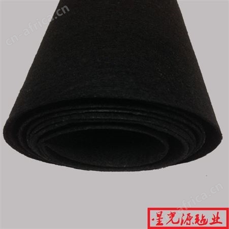黑色阻燃毛毡 隔音毛毡  针刺无纺布