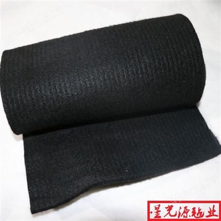 汽车后备箱热压成型黑色针刺毯，阻燃毡，起绒无纺布