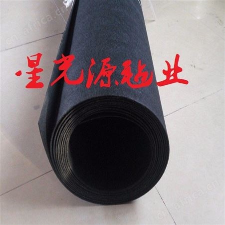 黑色针刺无纺布毛毡，白色硬性针刺棉无纺布毛毡