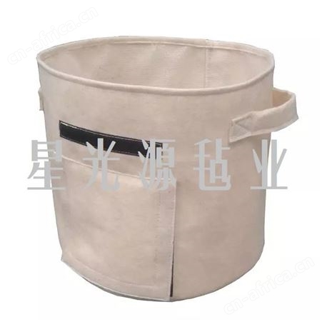 白色无纺布美植袋 手提式毛毡种植袋 控根植树袋