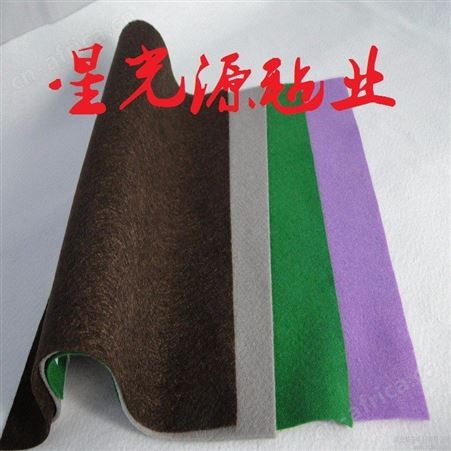 彩色毛毡，针刺毛毡，各种颜色 羊毛涤纶可定制