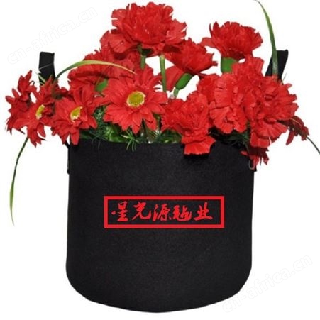 无纺布白色黑色营养钵育苗盆 毛毡种植袋美植袋  花盆植树袋