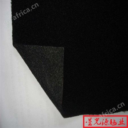 黑色毛毡布，涤纶纤维针刺无纺布，阻燃毛毡