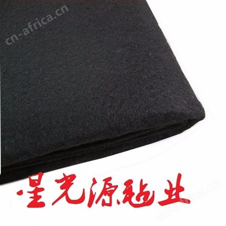汽车内饰PET涤纶毛毡，阻燃毛毡布，黑毛毡