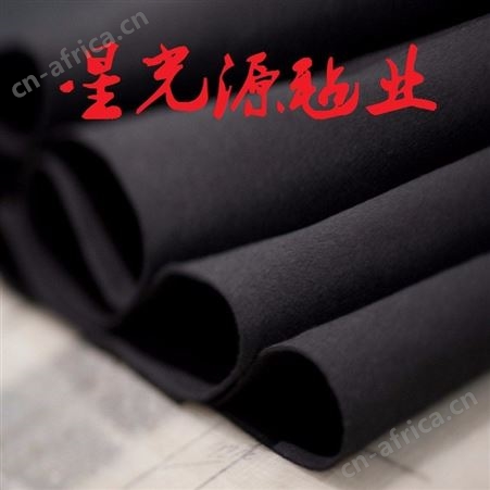 热轧无纺布毛毡，黑色阻燃毛毡，空调隔音棉毡