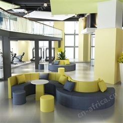 柜都家具南京办公沙发现代简约会客接待休息区沙发组合异形创意休闲沙发A1