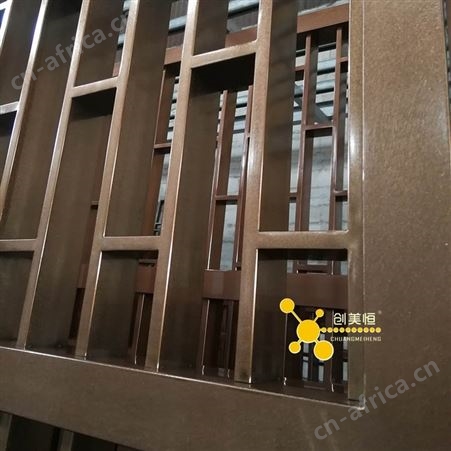 十年定制古铜乱纹不锈钢屏风 无指纹表面处理