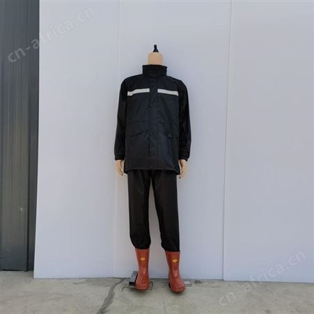 黑蓝色雨衣 分体 反光条 好质量 山西天意州