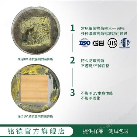 广谱防霉抗菌UV漆抗菌剂  电器电子产品表层抑菌 阻止细病菌生长