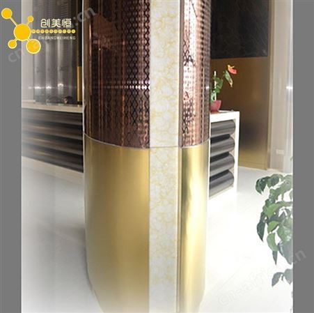 不锈钢包罗马柱 不锈钢包柱设计来图定做