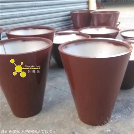 大量批发各种不锈钢花箱 花架 花瓶 花钵 来图定制