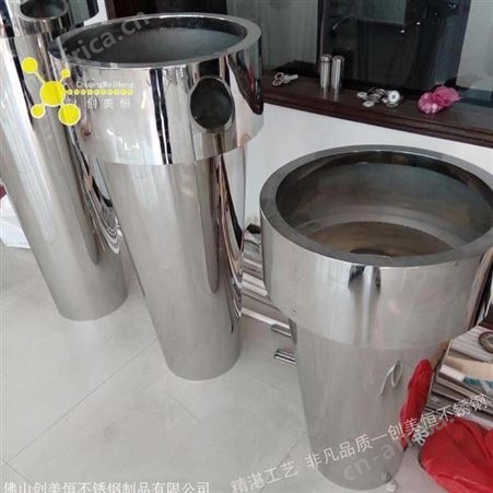制作多边形公园花盆 现代简约方形不锈钢花瓶花箱