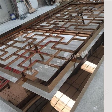 不锈钢屏风工程 仿古铜不锈钢屏风厂家销售