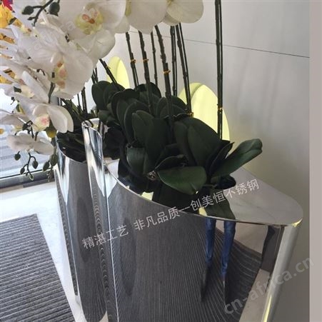 订做钛金不锈钢花盆容器 园艺花箱