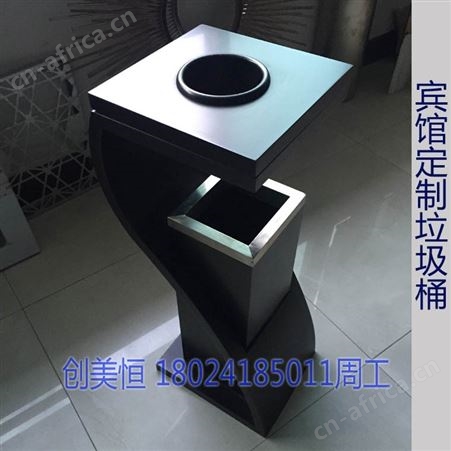 宾馆会所不锈钢镀铜垃圾桶   时尚酒店不锈钢垃圾桶