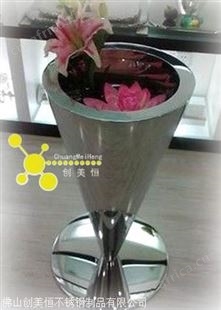 供应户外不锈钢不锈钢花盆 /不锈钢玫瑰金酒店花钵优惠