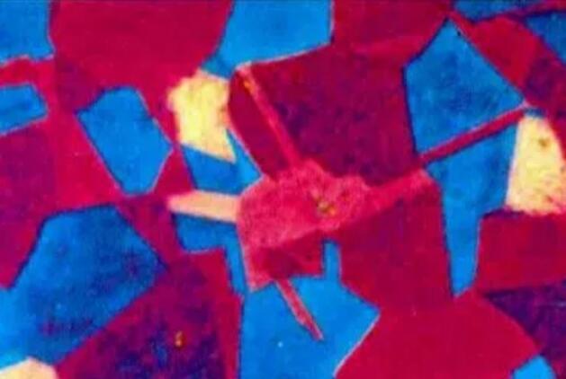 显微镜下的黄铜金相组织