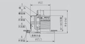 易熔合金隐蔽式喷头（ZSTDY/瑞安长城）